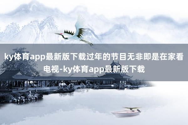 ky体育app最新版下载过年的节目无非即是在家看电视-ky体育app最新版下载