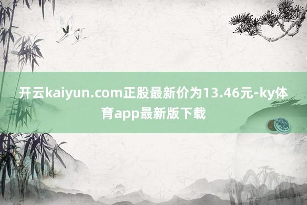 开云kaiyun.com正股最新价为13.46元-ky体育app最新版下载