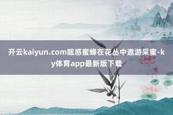 开云kaiyun.com眩惑蜜蜂在花丛中遨游采蜜-ky体育app最新版下载