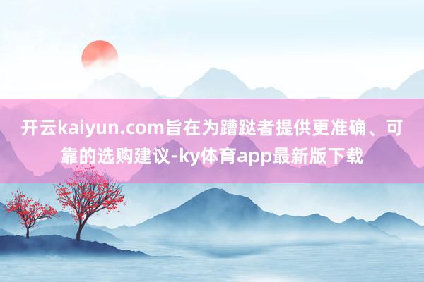 开云kaiyun.com旨在为蹧跶者提供更准确、可靠的选购建议-ky体育app最新版下载