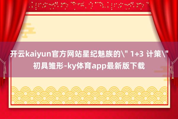 开云kaiyun官方网站星纪魅族的