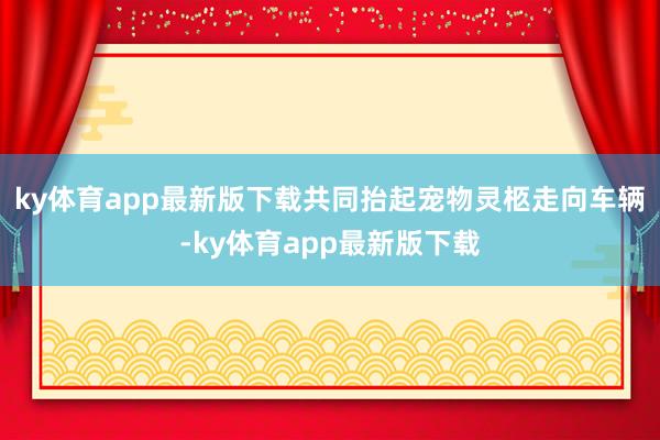 ky体育app最新版下载共同抬起宠物灵柩走向车辆-ky体育app最新版下载